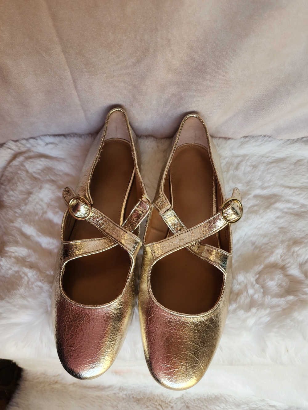 A New Day Gold Flats for Women Size 10